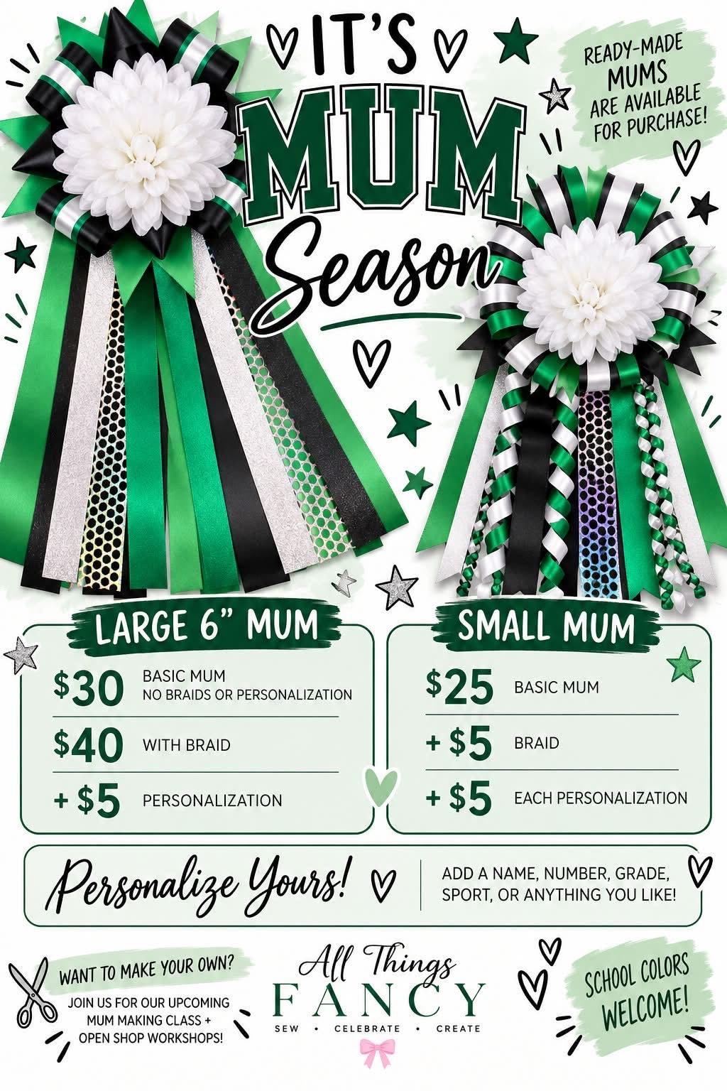 Custom Homecoming Mums