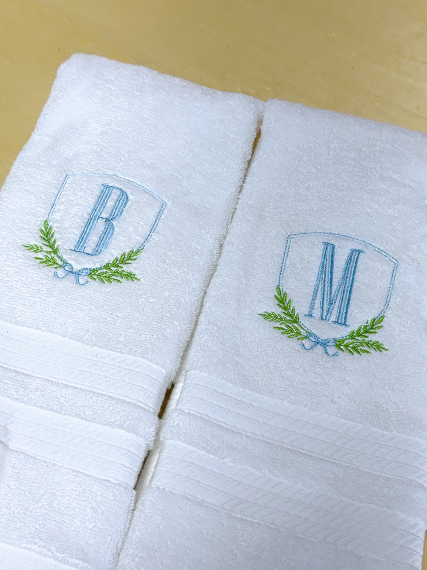 Monogrammed Hand Towels