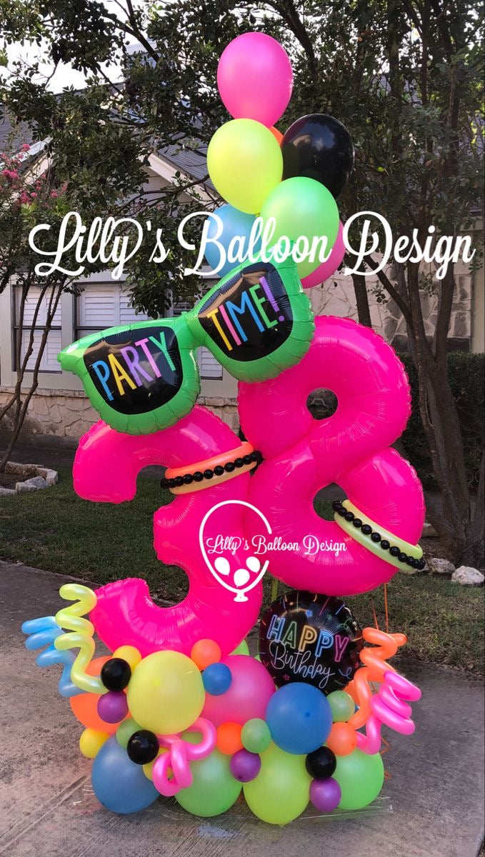 14th birthday neon