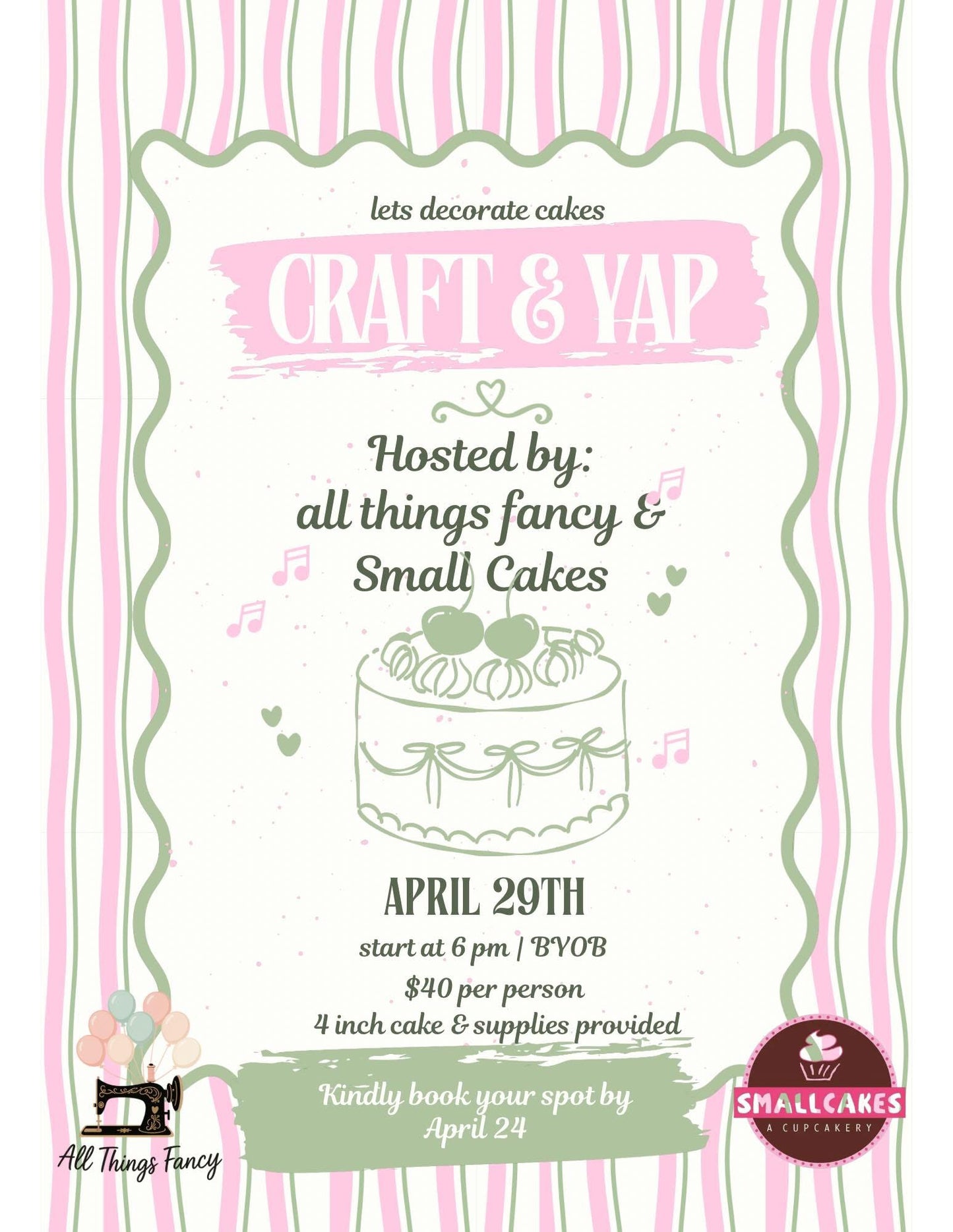 Spring Floral Cake Decorating Class