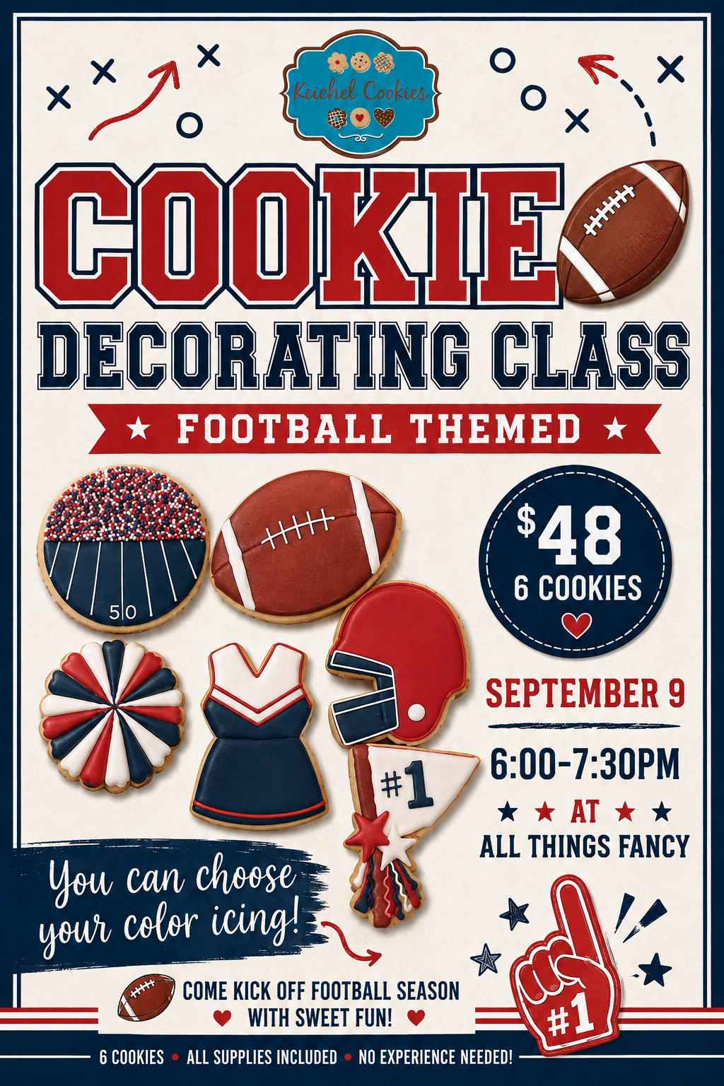 Keichel cookies football theme