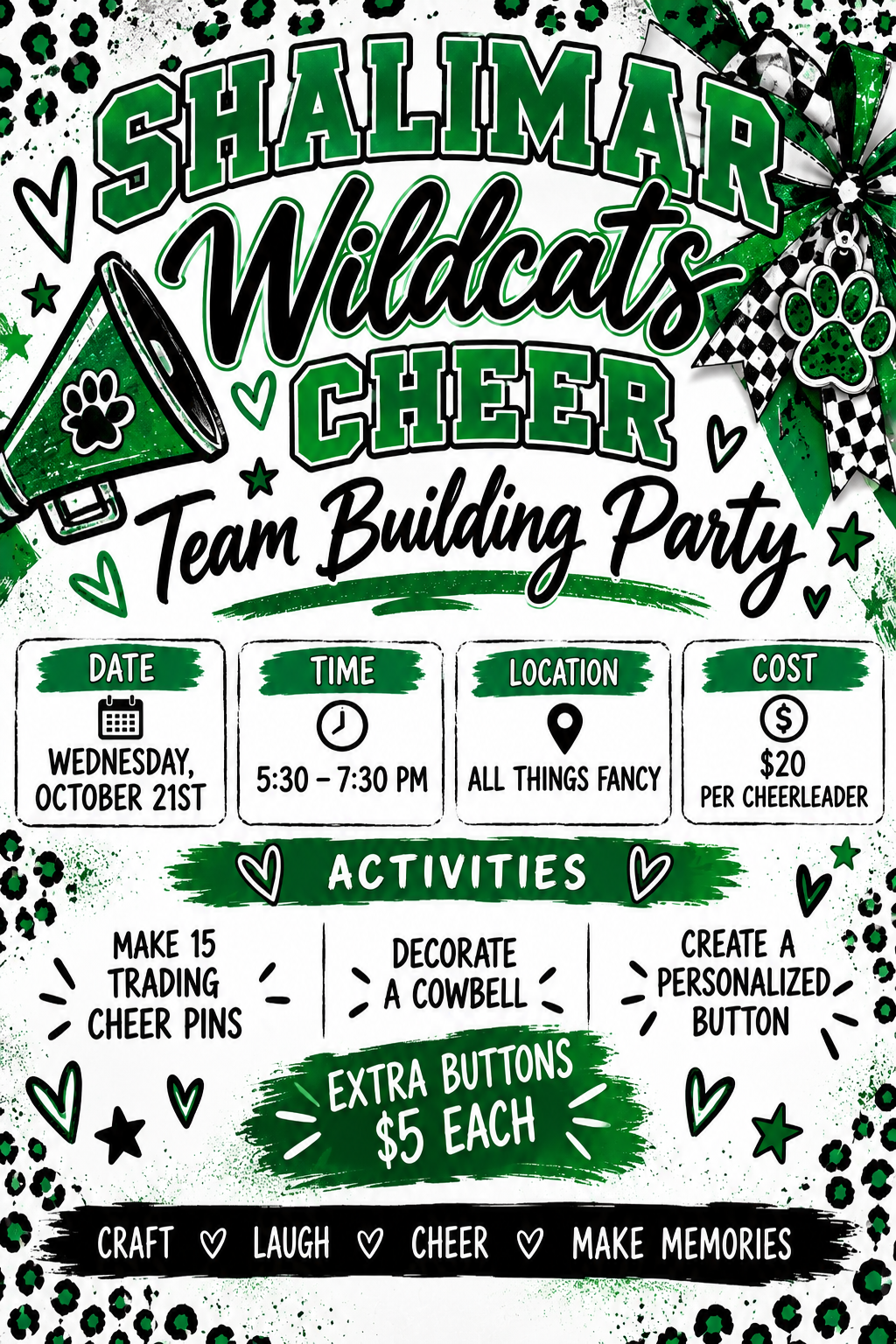 Wildcat Cheer Spirit Night