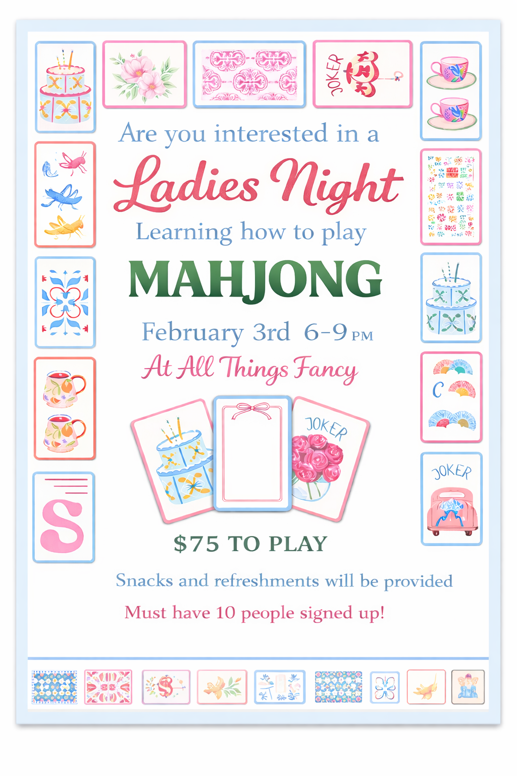 Mahjong ladies Night