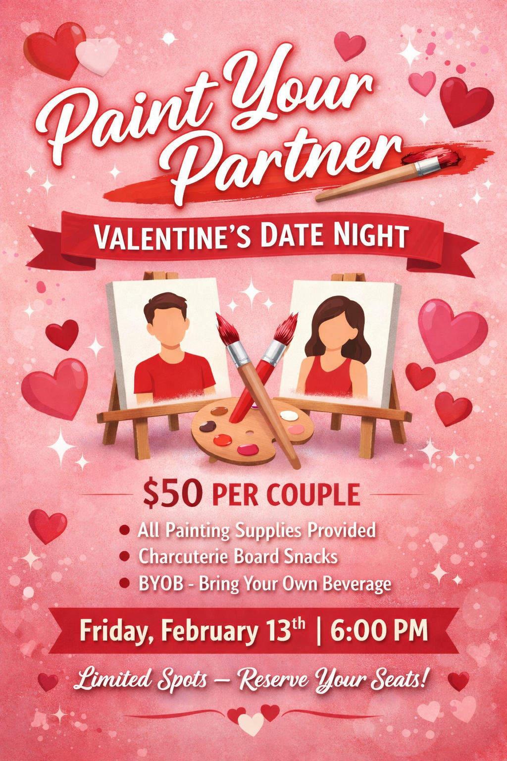 Paint Your Partner: Valentine’s Date Night