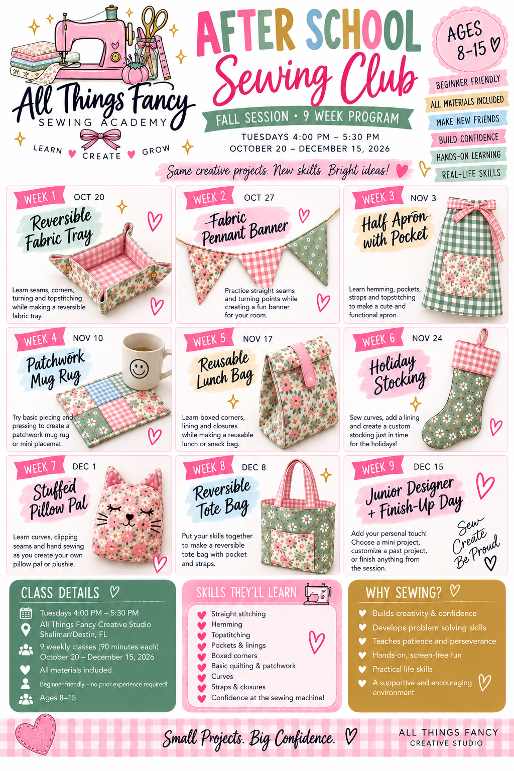 After-School Sewing Academy – Session 2