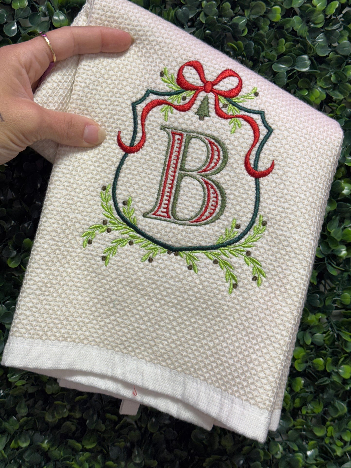 Monogrammed Hand Towels