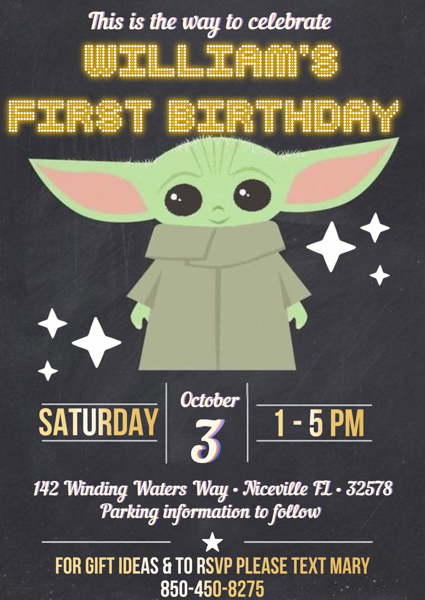 Williams first birthday