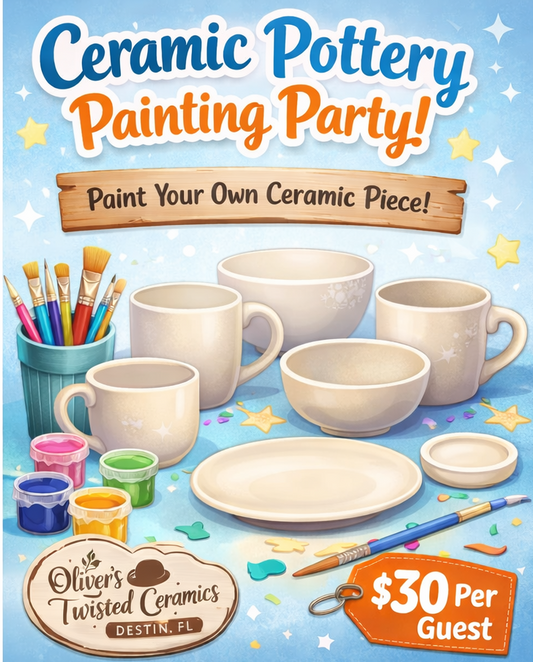 Ceramic Pottery Painting Party