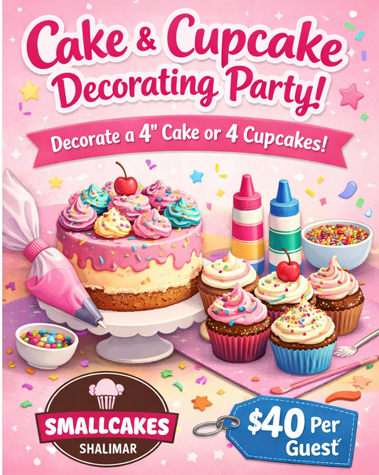 Cake & Cupcake Decorating Party