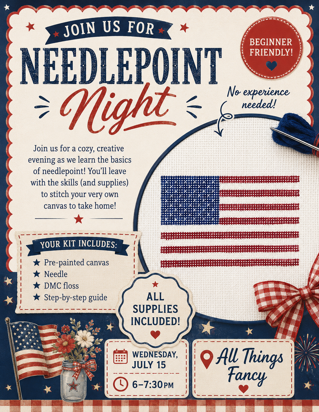 Beginner Needlepoint Night