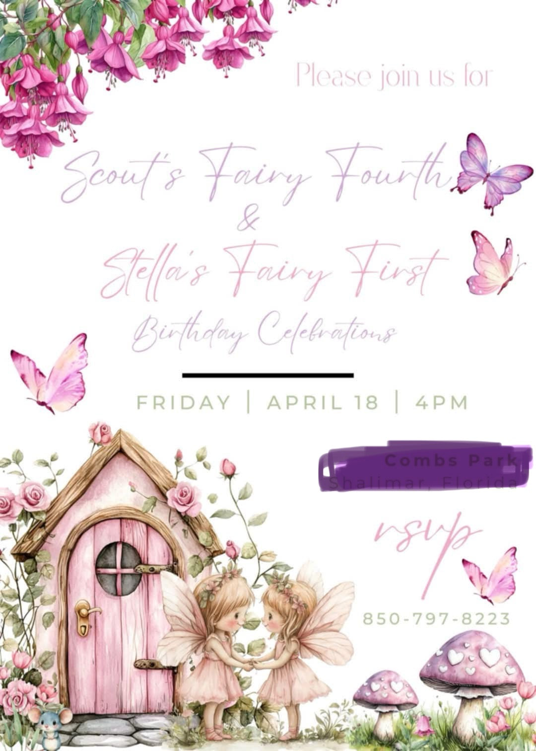 Schwall- arch- fairy themed