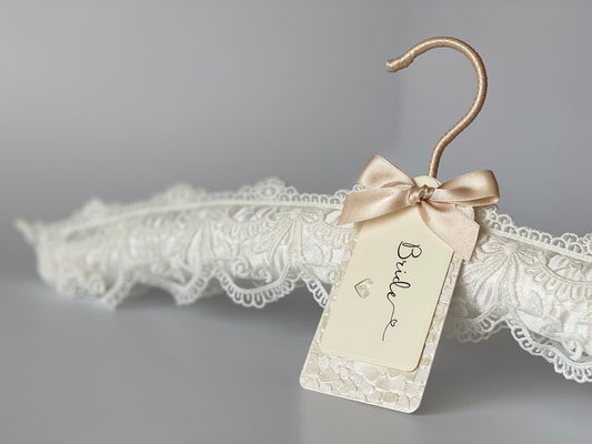 Custom Lace Silk Hangers – Bridal Party Keepsake