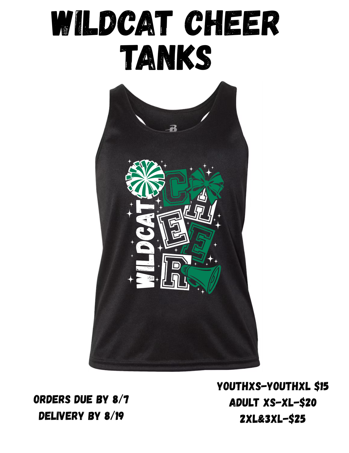 Shalimar cheer tanks
