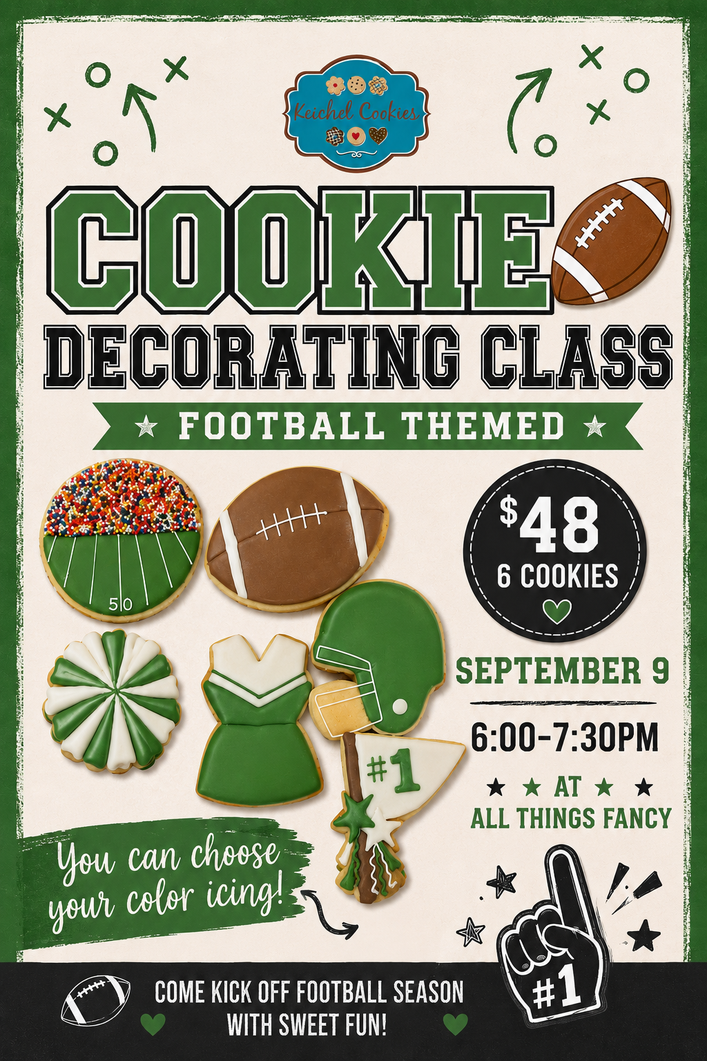 Keichel cookies football theme