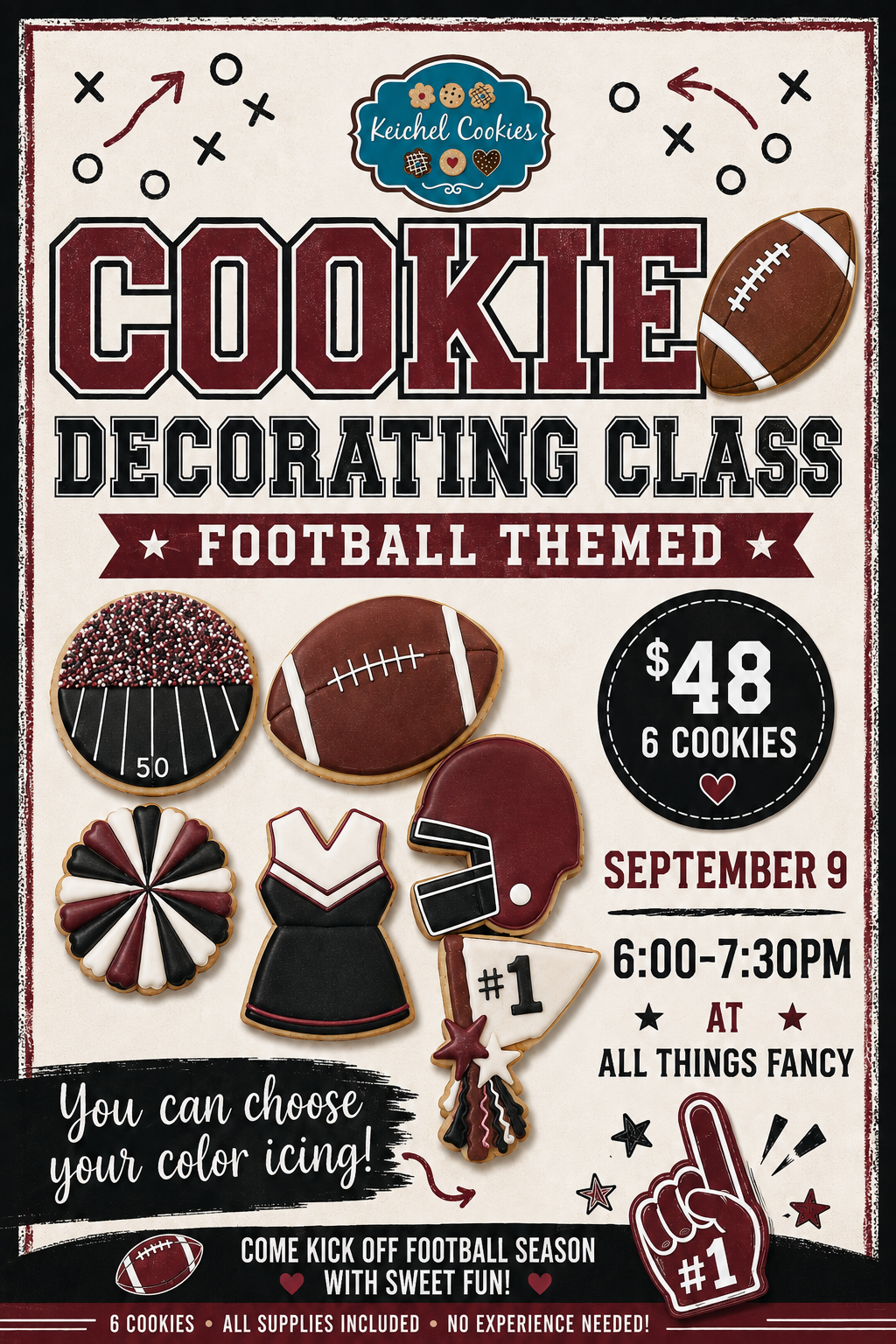 Keichel cookies football theme