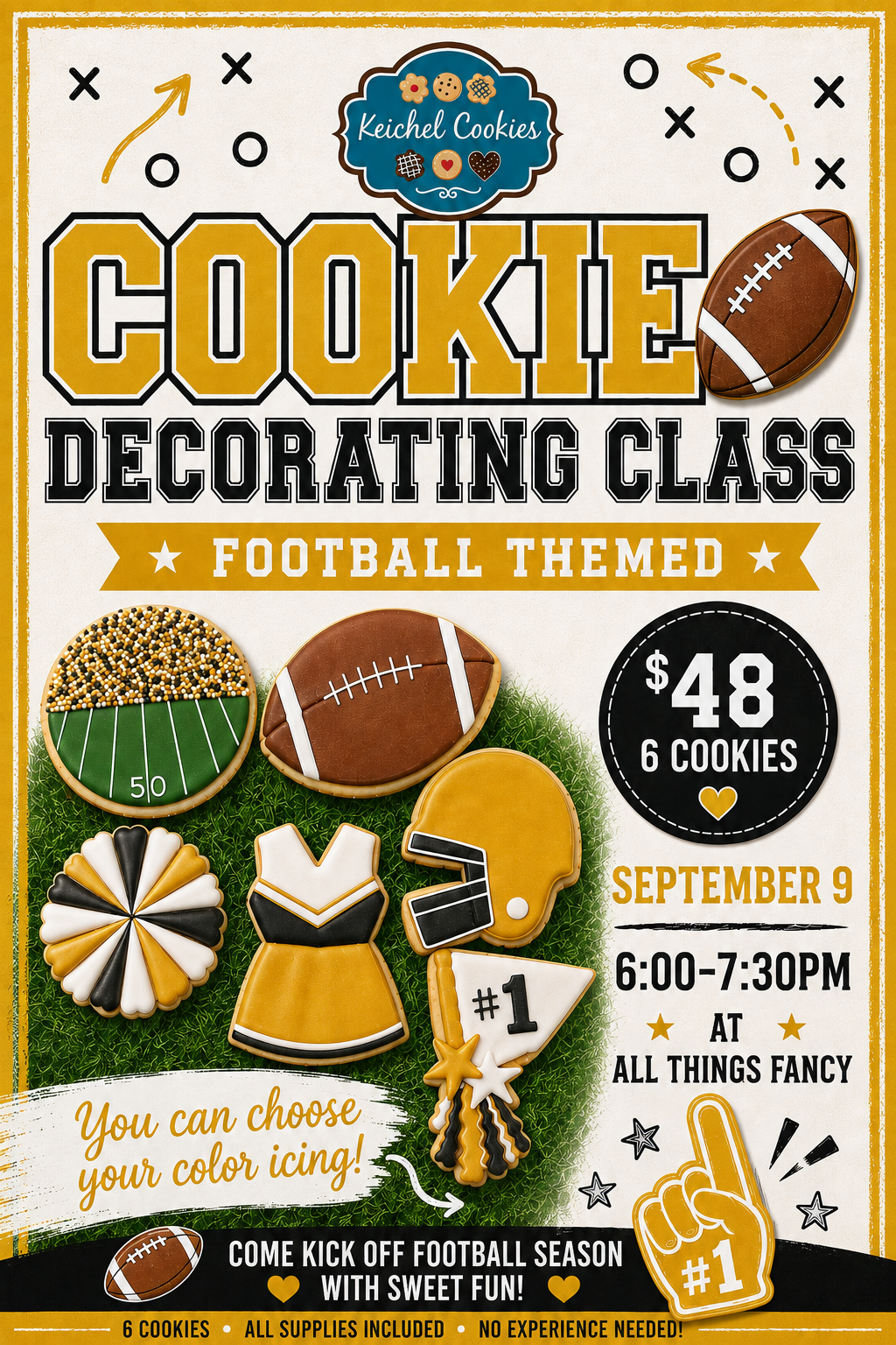 Keichel cookies football theme